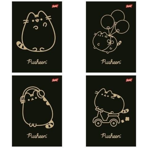 Zeszyt A5/60K kratka laminowany Pusheen (10szt) Zeszyt A5/60K kratka laminowany Pusheen (10szt)