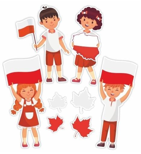 Dekoracje okienne dwustr. - Patriotyczne.. 01 8szt Dekoracje okienne dwustr. - Patriotyczne.. 01 8szt