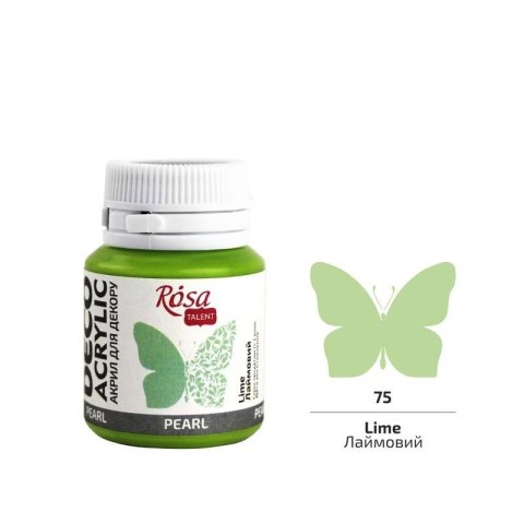 Farba akrylowa perłowa lime 75 20ml Farba akrylowa perłowa lime 75 20ml