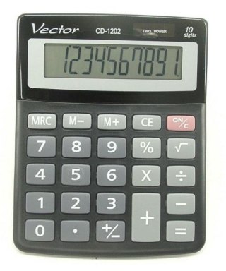 Kalkulator Vector KAV CD-1202 BLK