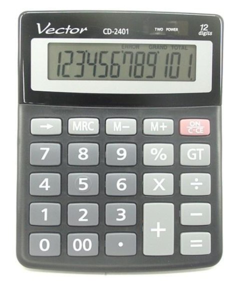 Kalkulator Vector KAV CD-2401 BLK Kalkulator Vector KAV CD-2401 BLK