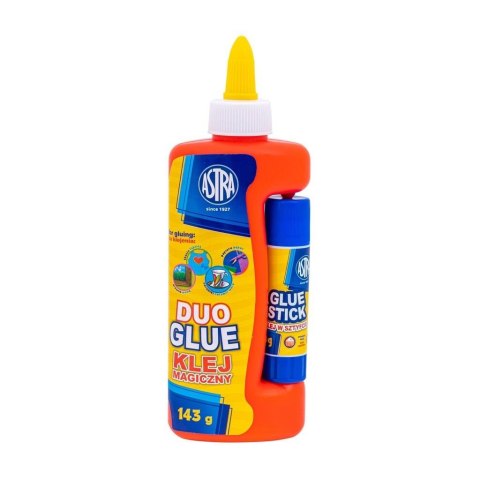 Klej magiczny w płynie 143g + w sztyfcie 8g ASTRA Klej magiczny w płynie 143g + w sztyfcie 8g ASTRA
