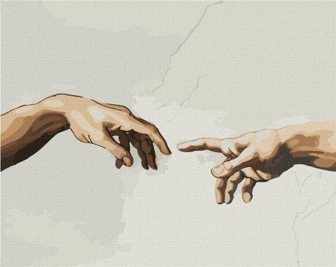 Malowanie po numerach - Stworzenie Adama 40x50 Malowanie po numerach - Stworzenie Adama 40x50