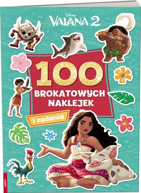 Vaiana 2. 100 brokatowych naklejek Vaiana 2. 100 brokatowych naklejek