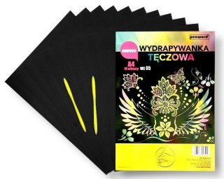 Wydrapywanka tęczowa A4 multicolor WZ-05