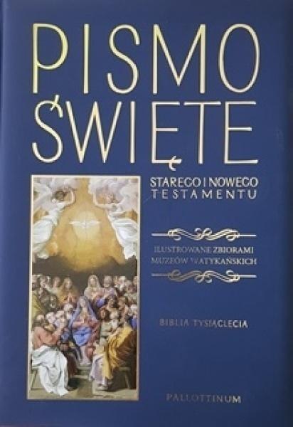 Biblia Tysiąclecia- NT i ST ilustrowana, granat Biblia Tysiąclecia- NT i ST ilustrowana, granat