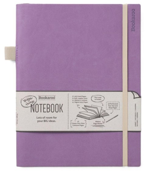 Bookaroo Notatnik Journal duży - Jasny fiolet Bookaroo Notatnik Journal duży - Jasny fiolet