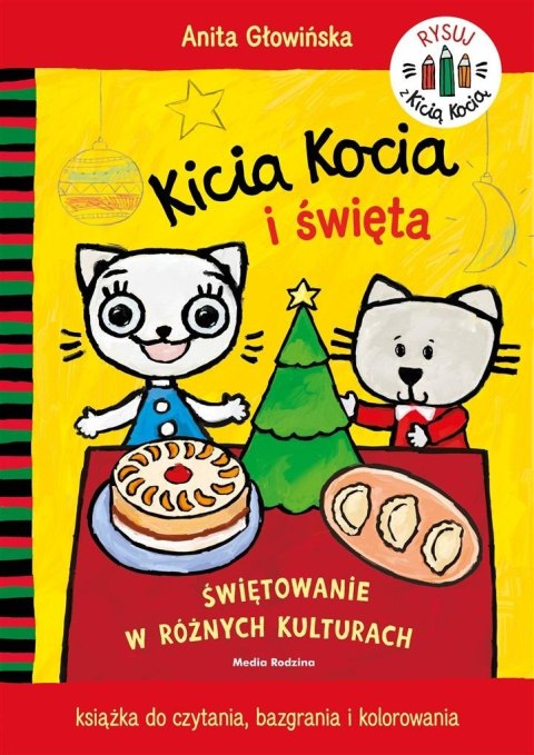 Kicia Kocia i święta. Kolorowanka Kicia Kocia i święta. Kolorowanka