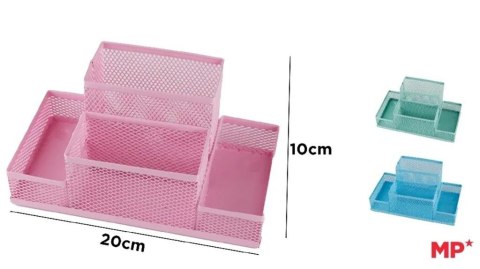 Organizer na biurko metalowy 20x10cm MIX Organizer na biurko metalowy 20x10cm MIX