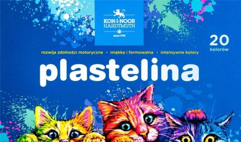 Plastelina 1315S2 20 kolorów Kotki Plastelina 1315S2 20 kolorów Kotki