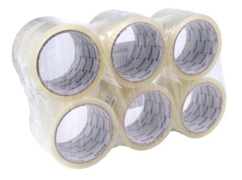 Taśma pakowa transparentna 72mm x 60y (6szt) Taśma pakowa transparentna 72mm x 60y (6szt)