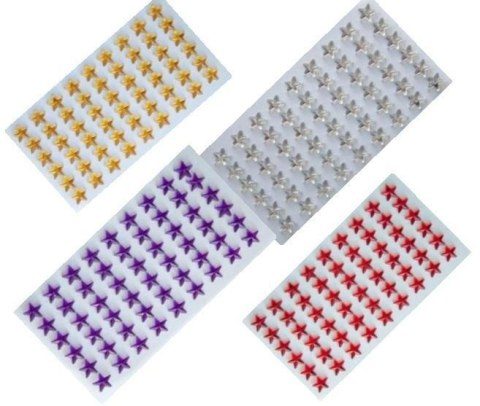 Dżety samoprzylepne gwiazdki złote 10mm 54szt Dżety samoprzylepne gwiazdki złote 10mm 54szt
