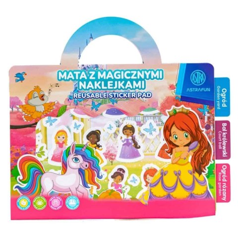 Mata z magicznymi naklejkami Astrafun mix Mata z magicznymi naklejkami Astrafun mix