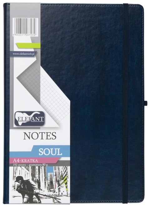 Notes A4 Soul kratka granatowy Notes A4 Soul kratka granatowy
