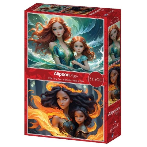 Puzzle 2x500 Matka i córka Woda i ogień Puzzle 2x500 Matka i córka Woda i ogień