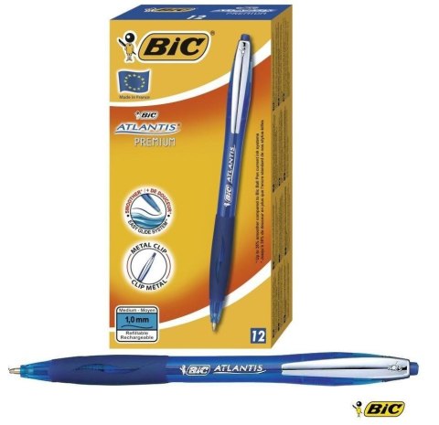 Długopis Atlantis Soft - niebieski (12szt) BIC Długopis Atlantis Soft - niebieski (12szt) BIC