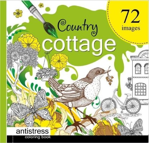 Kolorowanka antystresowa 200x200 Country cottag TW Kolorowanka antystresowa 200x200 Country cottag TW