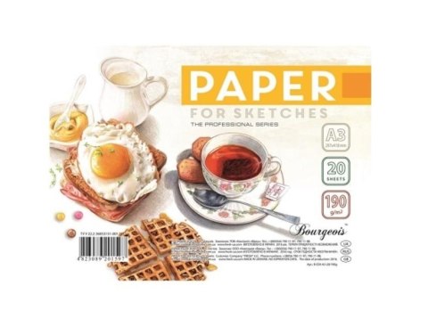 Papier artystyczny A3/20K 190g/m2 FRESH Papier artystyczny A3/20K 190g/m2 FRESH