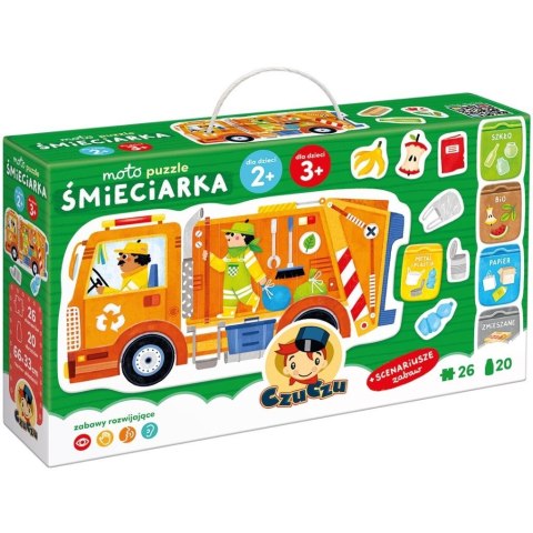Moto puzzle Śmieciarka 2+, 3+ Moto puzzle Śmieciarka 2+, 3+