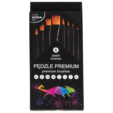 Pędzle premium 8szt KIDEA Pędzle premium 8szt KIDEA