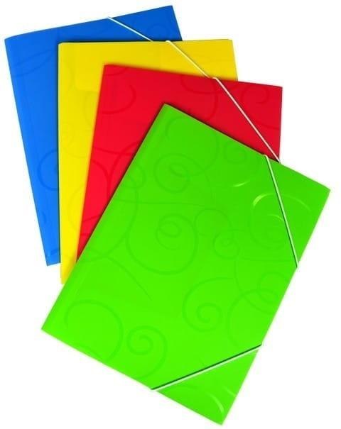 Teczka A4 plastikowa z gumką MIX Teczka A4 plastikowa z gumką MIX
