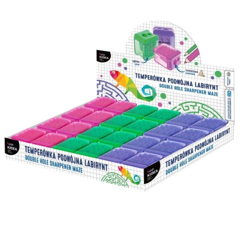 Temperówka podwójna labirynt (24szt) KIDEA Temperówka podwójna labirynt (24szt) KIDEA
