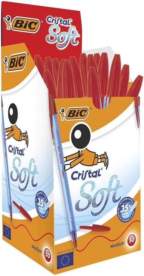 Długopis Cristal Soft czerwony (50szt) Długopis Cristal Soft czerwony (50szt)