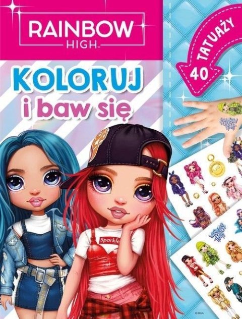 Rainbow High. Koloruj i baw się. 40 tatuaży Rainbow High. Koloruj i baw się. 40 tatuaży