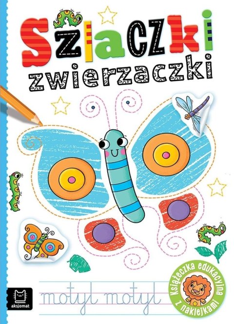 Szlaczki zwierzaczki edukacyjne z naklejkami Szlaczki zwierzaczki edukacyjne z naklejkami
