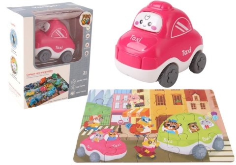 Auto puzzle Przygoda drogowa taxi Auto puzzle Przygoda drogowa taxi
