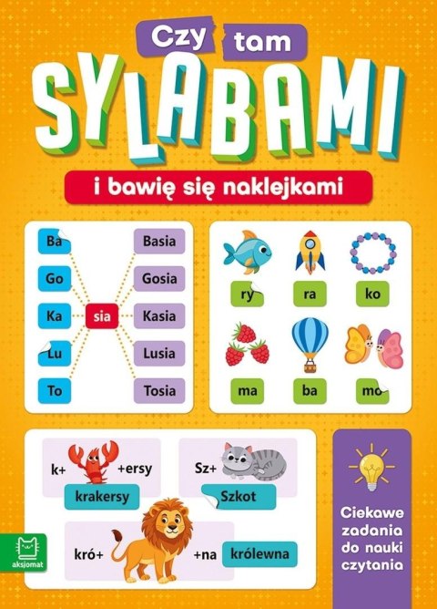Czytam sylabami i bawię się naklejkami Czytam sylabami i bawię się naklejkami
