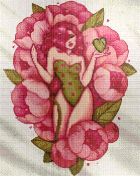Diamentowa mozaika - Delikatność wiosny 40x50cm Diamentowa mozaika - Delikatność wiosny 40x50cm
