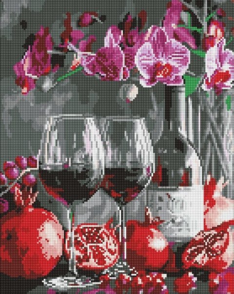 Diamentowa mozaika - Kwitenie orchidei 40x50cm Diamentowa mozaika - Kwitenie orchidei 40x50cm