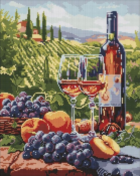Diamentowa mozaika - Owocowe wino 40x50cm Diamentowa mozaika - Owocowe wino 40x50cm