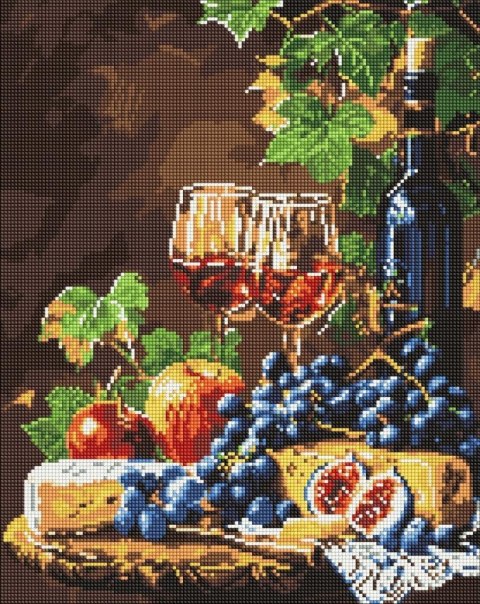 Diamentowa mozaika - Ulubione wino 40x50cm Diamentowa mozaika - Ulubione wino 40x50cm
