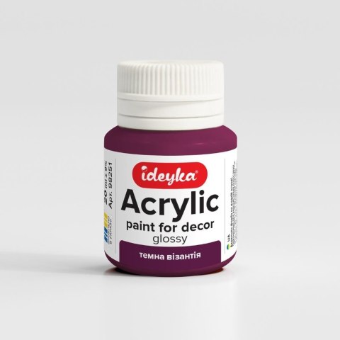 Farba akrylowa Ciemne Bizancjum 20ml Farba akrylowa Ciemne Bizancjum 20ml