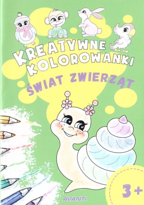 Kreatywne kolorowanki. Świat zwierząt Kreatywne kolorowanki. Świat zwierząt