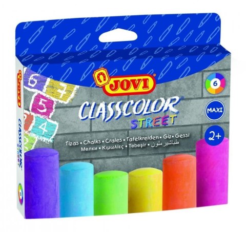 Kreda chodnikowa kolorowa 6 kolorów JOVI Kreda chodnikowa kolorowa 6 kolorów JOVI