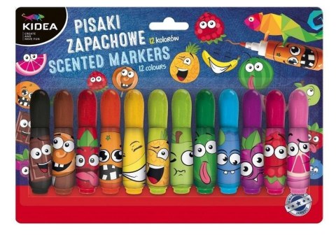 Pisaki zapachowe 12 kolorów KIDEA Pisaki zapachowe 12 kolorów KIDEA