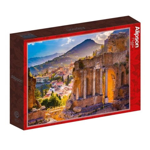 Puzzle 1000 Włochy, Taormina, Widok na teatr Puzzle 1000 Włochy, Taormina, Widok na teatr