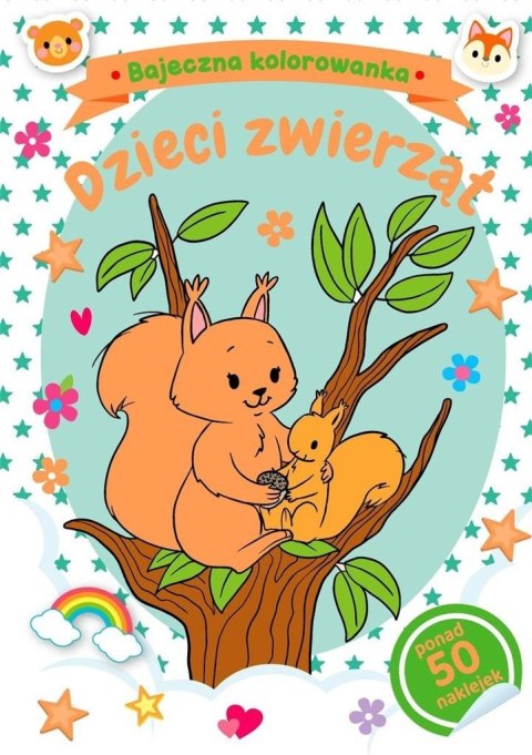 Bajeczna kolorowanka. Dzieci zwierząt Bajeczna kolorowanka. Dzieci zwierząt