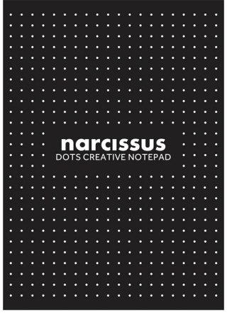 Blok A4/60K Narcissus kropki czarny 1szt