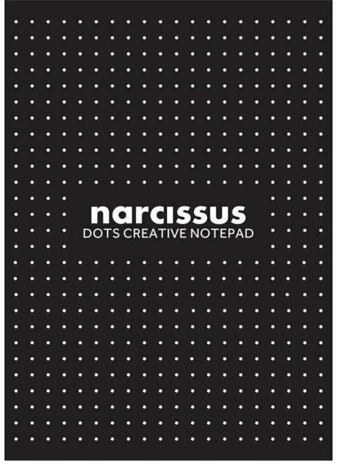 Blok A4/60K Narcissus kropki czarny 1szt Blok A4/60K Narcissus kropki czarny 1szt