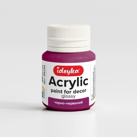 Farba akrylowa Czerń i czerwień 20ml Farba akrylowa Czerń i czerwień 20ml