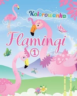 Flamingi. Kolorowanka 1 Flamingi. Kolorowanka 1