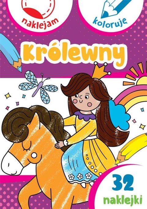 Królewny. Naklejam i koloruję Królewny. Naklejam i koloruję