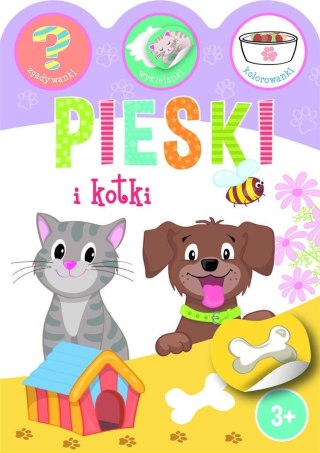 Pieski i kotki. Zgadywanki, wyklejanki..