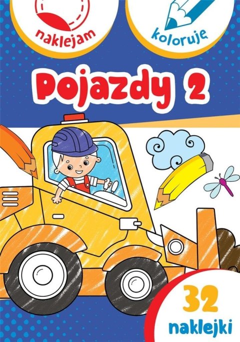 Pojazdy 2. Naklejam i koloruję Pojazdy 2. Naklejam i koloruję