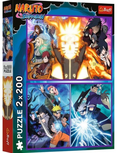 Puzzle 2x200 Ninja z Wioski Ukrytego Liścia TREFL Puzzle 2x200 Ninja z Wioski Ukrytego Liścia TREFL