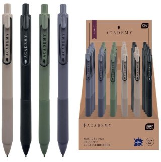 Długopis automat grip Perfect Academy nieb (24szt)